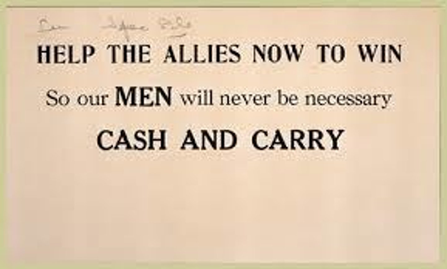 <p>The law passed during World War II that allowed the United States to&nbsp;sell, lend, or lease war&nbsp;&nbsp;supplies to nations that would&nbsp;defend the United States.</p>
