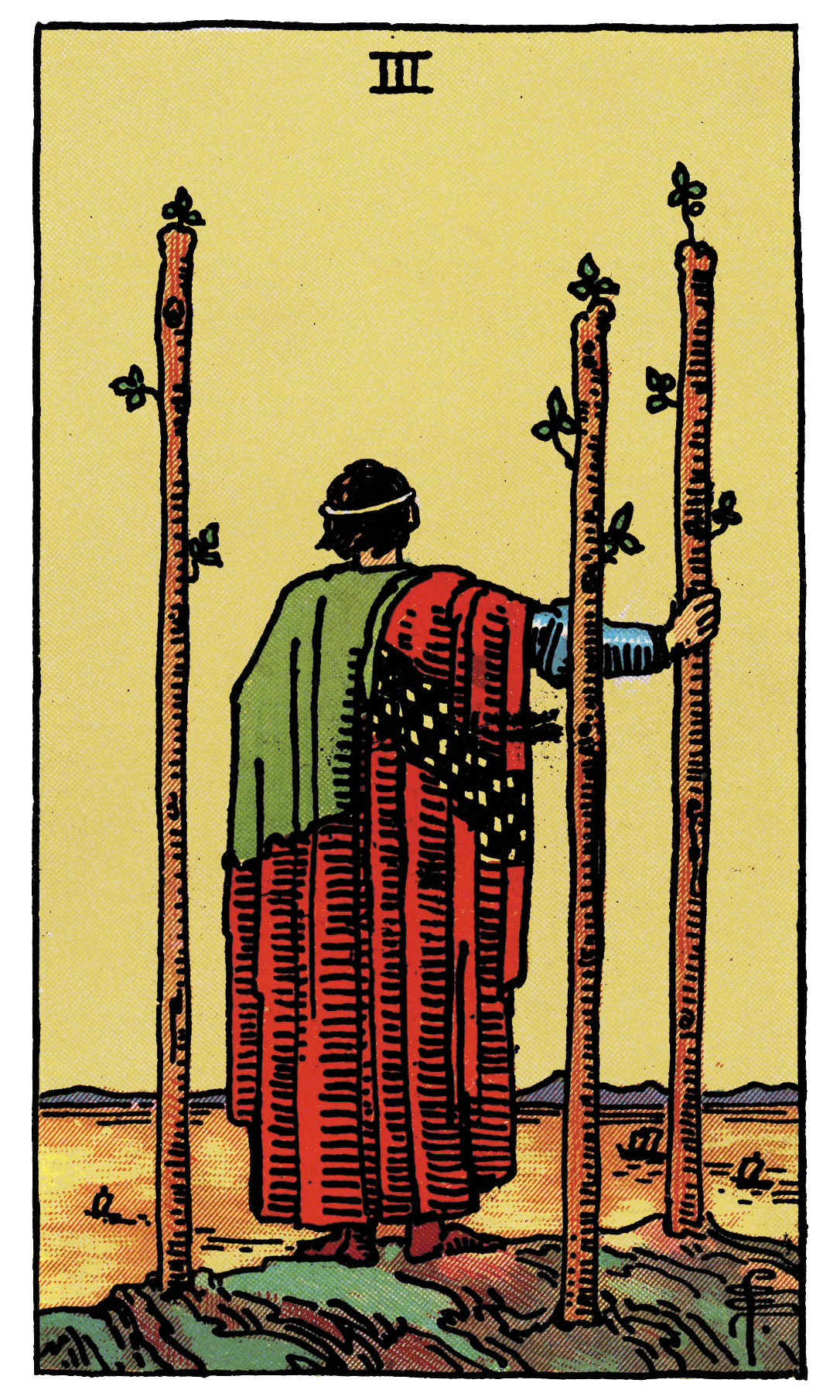 <p>III of Wands</p>
