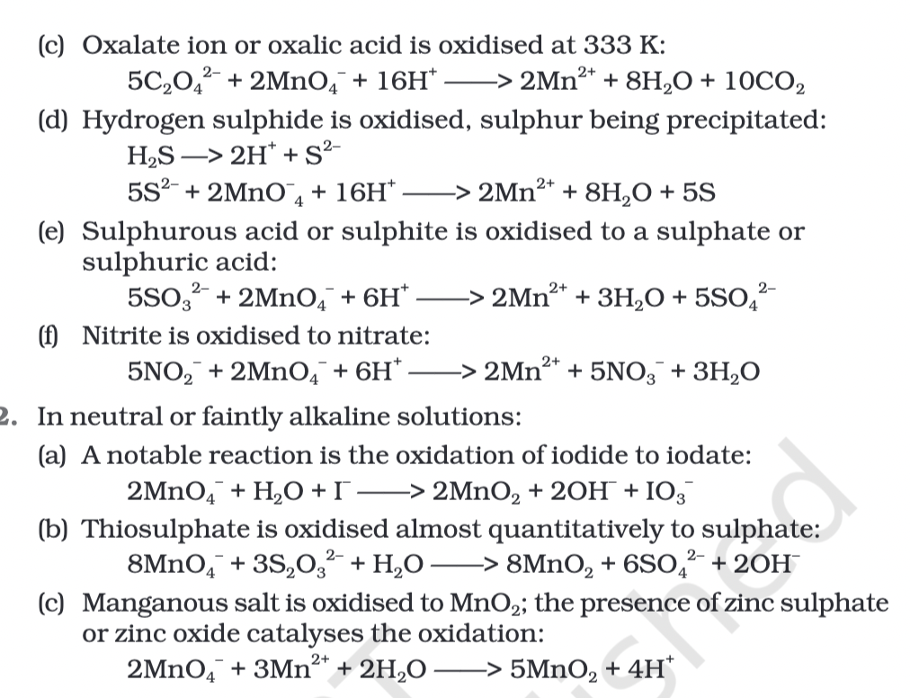 d and f block (transition metal ) Notes | Knowt