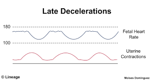 <p><strong>Define late deceleration</strong></p>