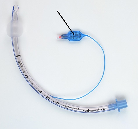 <p>Part of the ET tube that connects to a tube, connecting to the cuff.</p>