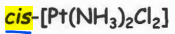 <p>come in pairs</p><p>-Main element with 2 pairs of ligands on side</p><p>-90 degrees on cis</p><p>-180 degrees on trans </p><p>Ex: cis-[Pt(NH3)2Cl2]</p>