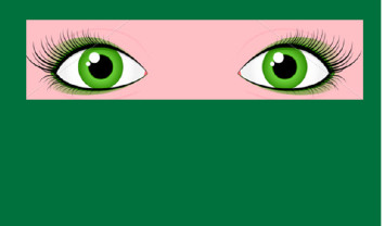 I have green eyes