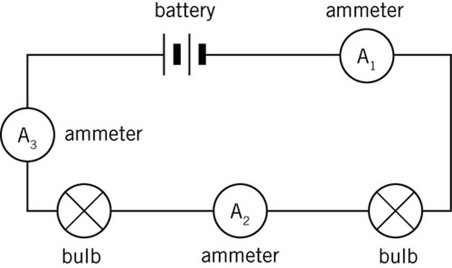<p>The current is shared between branches.</p>