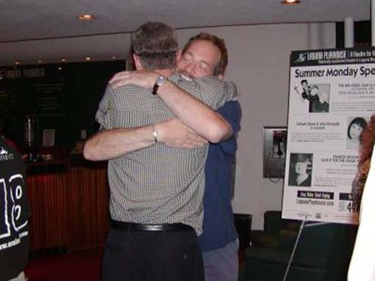 <p>to greet each other with a hug</p>