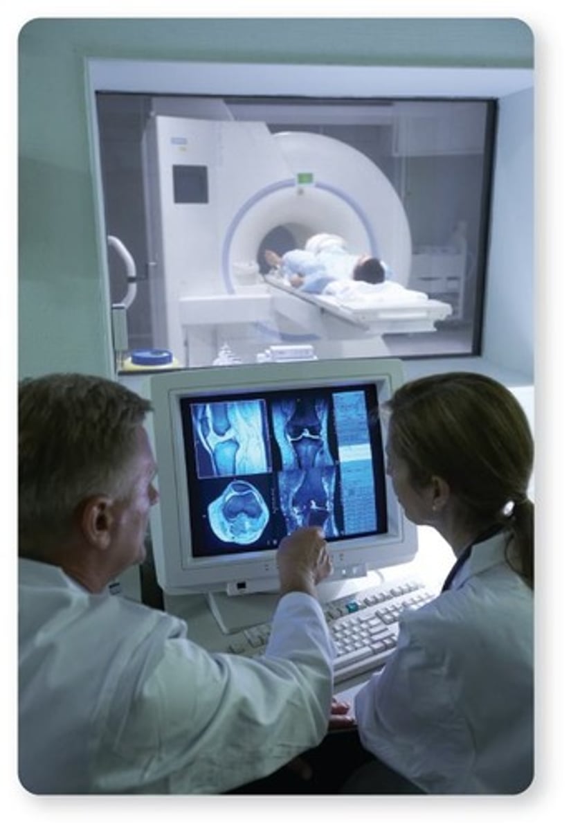 <p>X-rays, MRI, CT scans, and PET scans.</p>