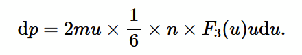 <p>multiply force exerted by one atom by number of atoms at speed u striking the piston, then divide by area and cancel dt factor.</p>