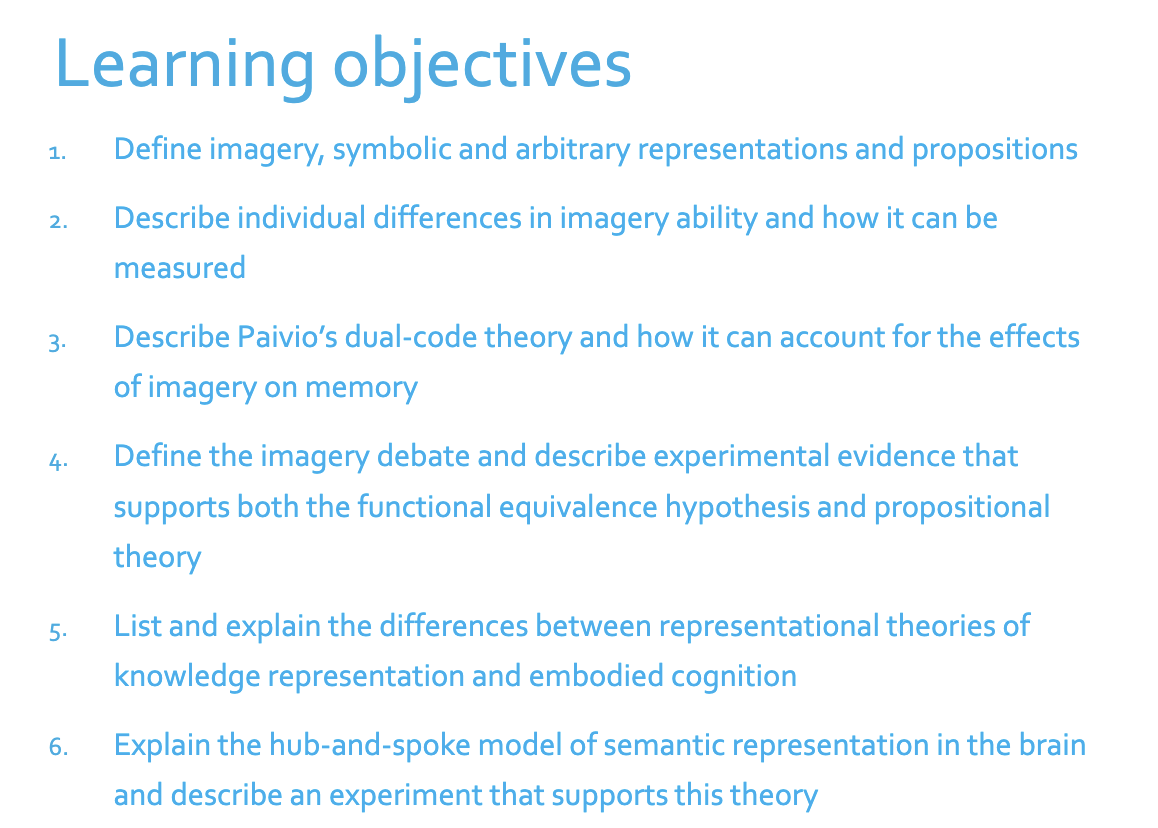 <p>Do you know all the learning objectives?</p><p></p><p>***check the other side too for more learning objectives!</p>