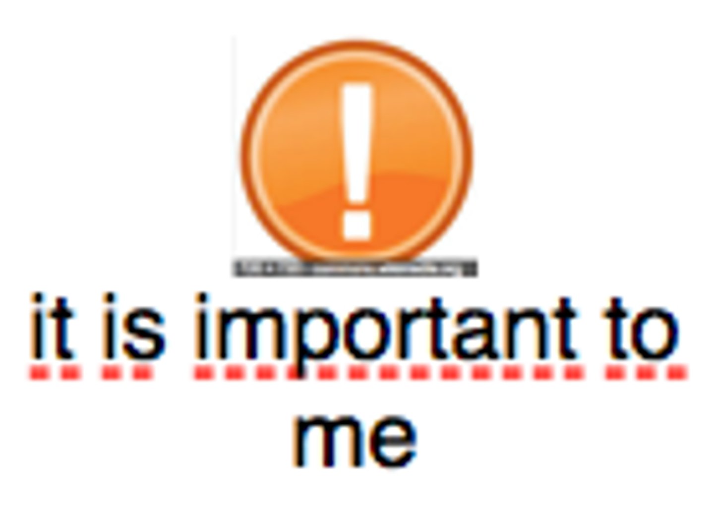 <p>it matters to me</p>