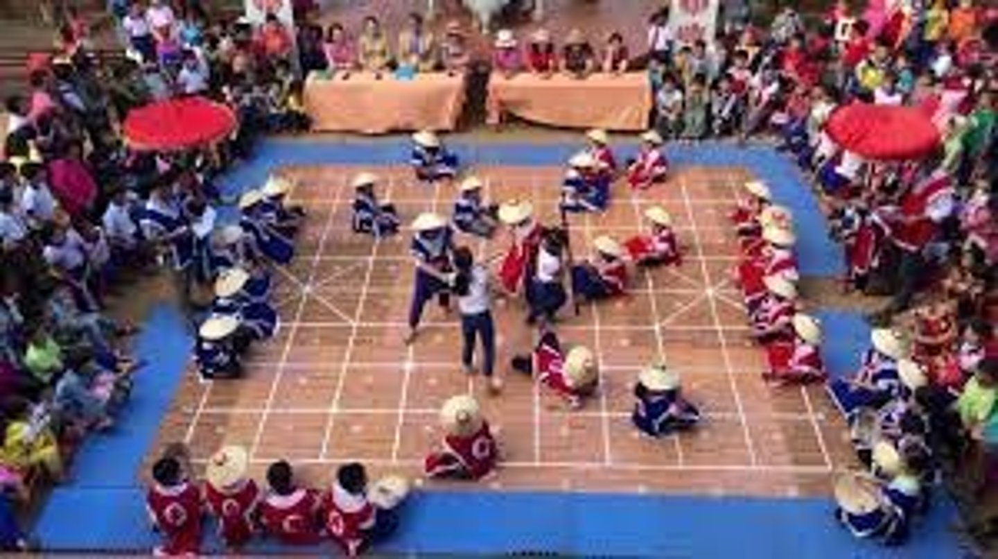 <p>np • /ˈhjuːmən ʧɛs/ • A game of chess where people act as the chess pieces. • Cờ người • "The human chess game attracted a large audience."</p>