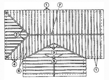 <p>Parts of roof</p>