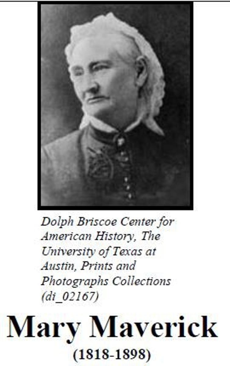 <p>A Texas settler who kept detailed journals of her experiences throughout the fight for Texas independence.</p>