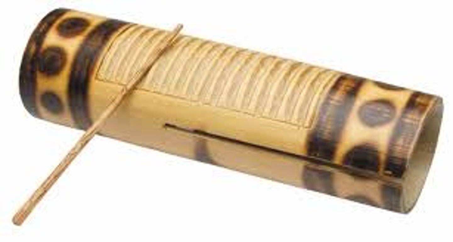 <p>A scraper used in a capoeira orchestra</p>