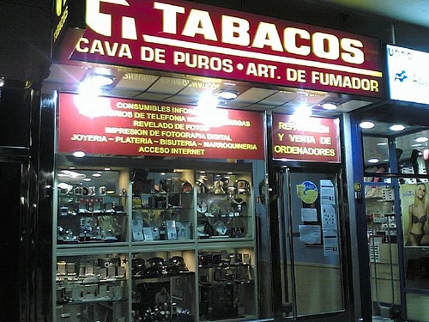 <p>store that sells tobacco and postage stamps</p>