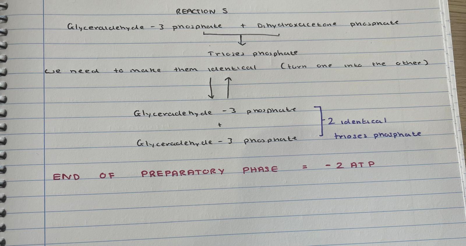 <p>glycolysis </p><p>what is the goal of reaction 5</p>