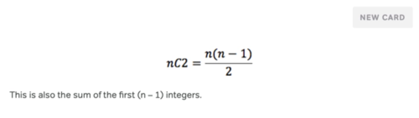 <p>n(n-1)/2</p>