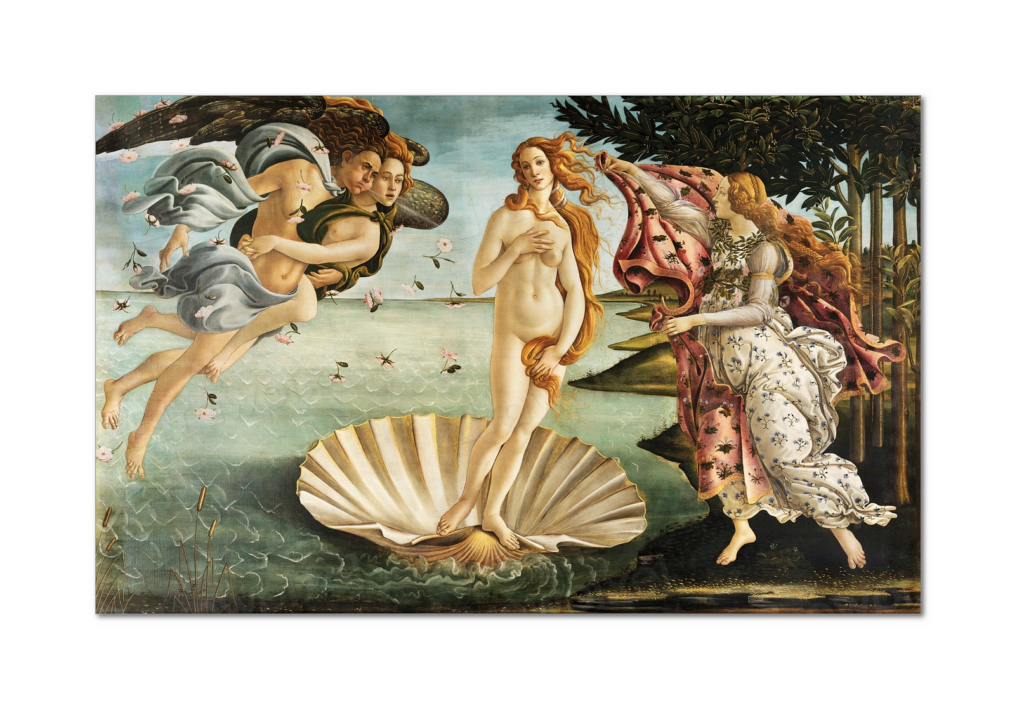 <p>Painted by <span><strong><span>Botticelli</span></strong></span></p><ul><li><p><span><strong><span>Personification</span></strong></span><span style="background-color: transparent;"><strong><span> - Ideas in human form, learned this in english</span></strong></span></p></li><li><p><span style="background-color: transparent;"><strong><span>Tempera was used for this painting</span></strong></span></p></li></ul><p></p>