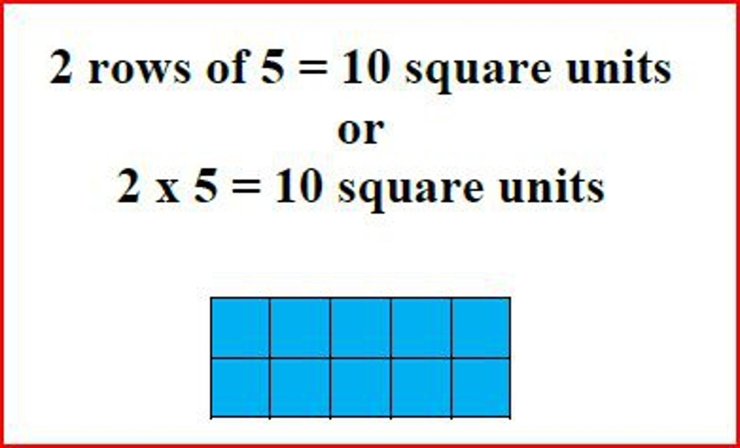 <p>The measure, in square units, of the inside of a plane figure.</p>