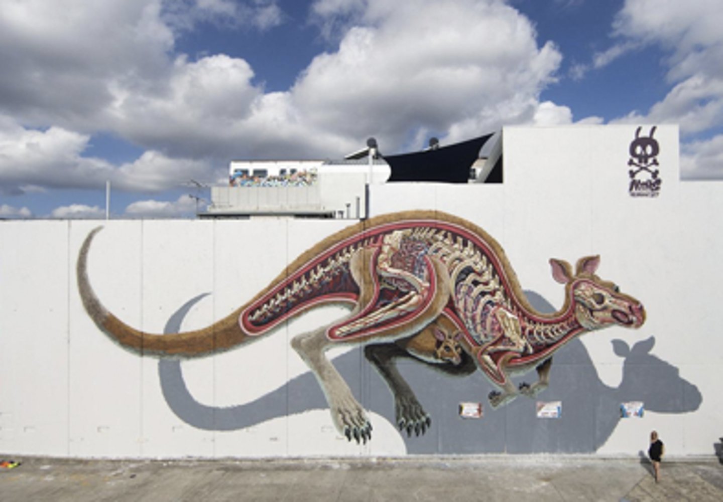 <p>a) Nychos is an illustrator, urban artist and graffiti artist from Austria. He is known for his characteristic dissection, cross-section, x-ray and translucent styles, often portraying animals and characters drawn from pop culture</p>