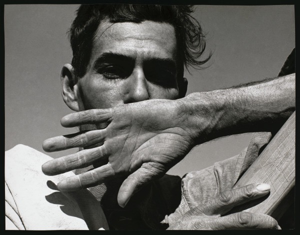 <p>century/movement, artist, name, place, medium, what is this man doing, you can tell the heat through what, what do we notice about his face and hands, we can see what on the palm of his hands and we see no what, the emphasis on his forehead shows what, shows what main idea of the American people</p>