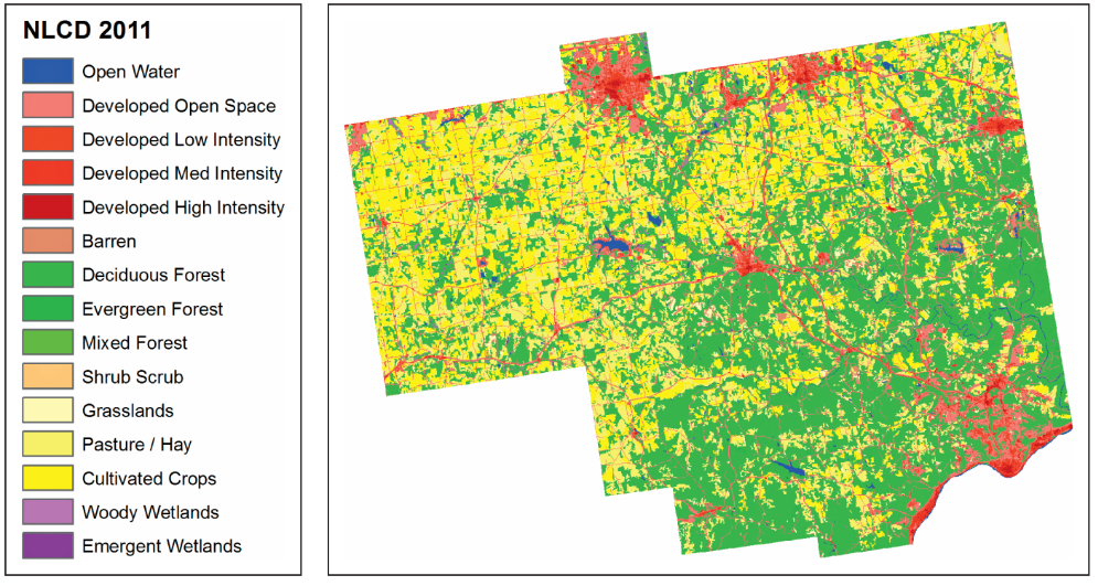 <p>a raster-based GIS dataset that maps the land-cover types for the entire United States at 30-meter resolution</p>