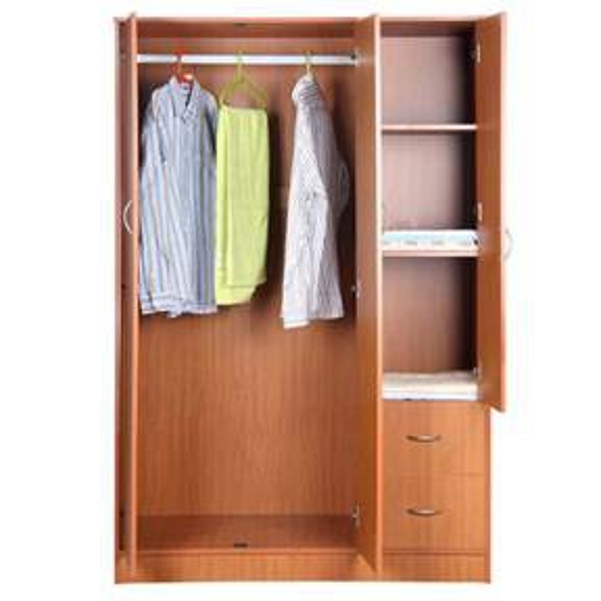 <p>der Schrank (Die Kleidung ist im Schrank.)</p>