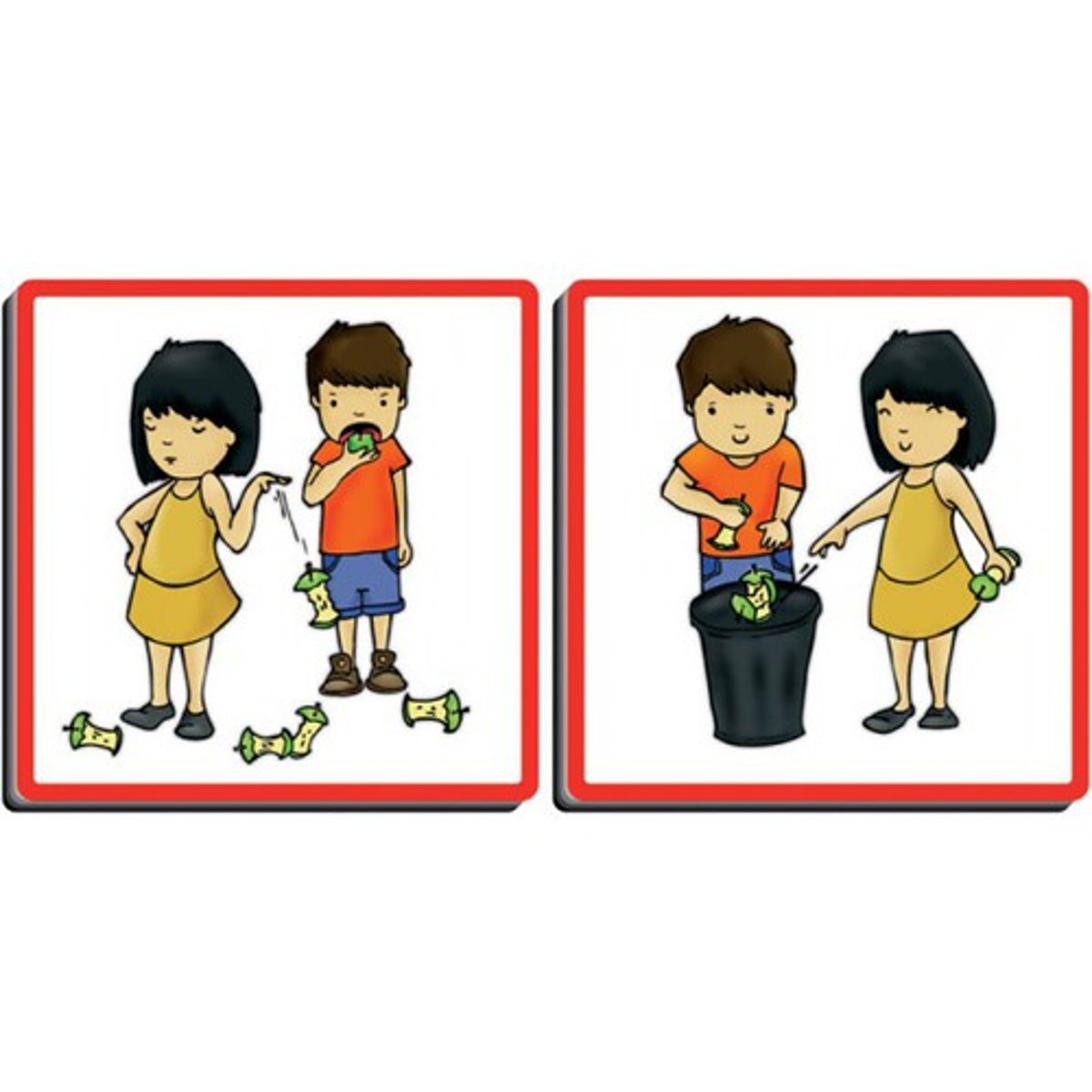 <p>to behave poorly or well</p>