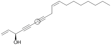 <p>How many&nbsp;<strong>carbon atoms</strong>&nbsp;are bonded to the circled atom below?</p>