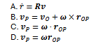 <p><span><span>39. For a point 𝑃 at position vector 𝒓, its linear velocity is:</span></span></p><p></p>