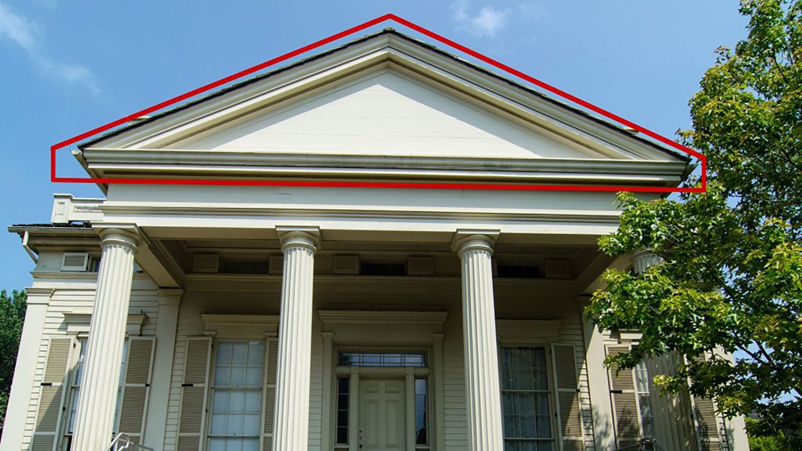 <p>Triangular Pediment</p>