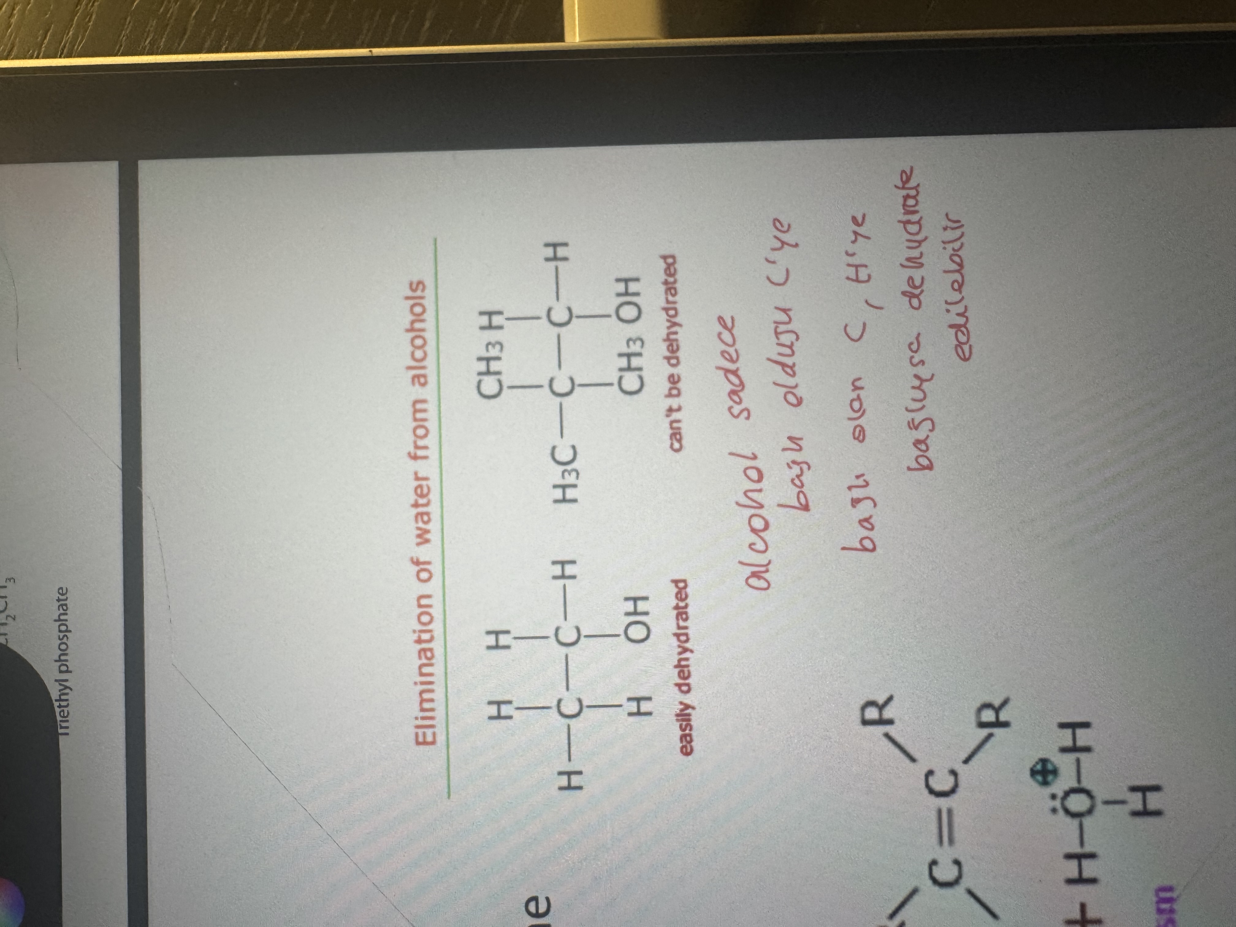 <p>only if there is a hydrogen on the carbon next to the one carbon atom bearing the -OH function</p>