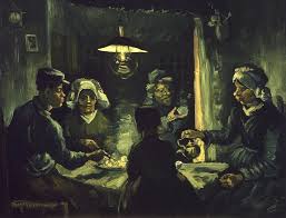 <p>Van Gogh, Les mangeurs de pomme de terre, 1885, Oil on canvas, 82 × 114 cm</p>