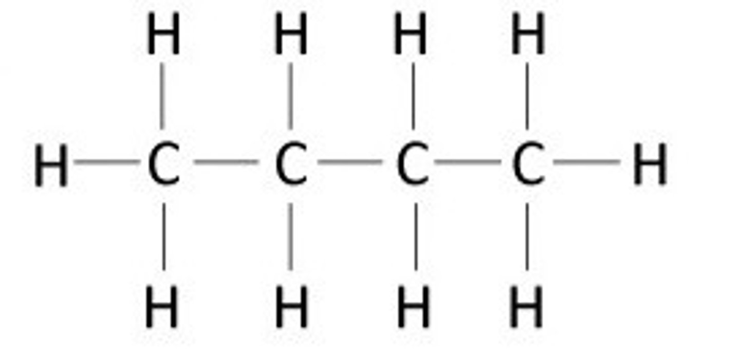 <p>An organic molecule consisting only of carbon and hydrogen.</p>