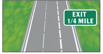 <p><strong>What do large broken lines at the end of a freeway or street lane indicate?</strong><br><span>A) Merge or exit point</span><br><span>B) construction zone </span><br><span>C) No stopping zone</span><br><span>D) Emergency lane only</span></p>