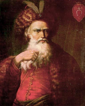 <p><strong>Петро Кононович Конашевич-Сагайдачний </strong>(бл. 1582-10 квітня (20 квітня ) 1622) Український полководець та політичний діяч, гетьман реєстрового козацтва, кошовий отаман Запорізької Січі. Очолював походи українських козаків до Криму і Туреччини 1614, 1615, 1616 та 1620 рр. 1621 р., проти Московського царства (1617-18 рр.) Герой битви за Хотин – останньої в житті гетьмана,</p>