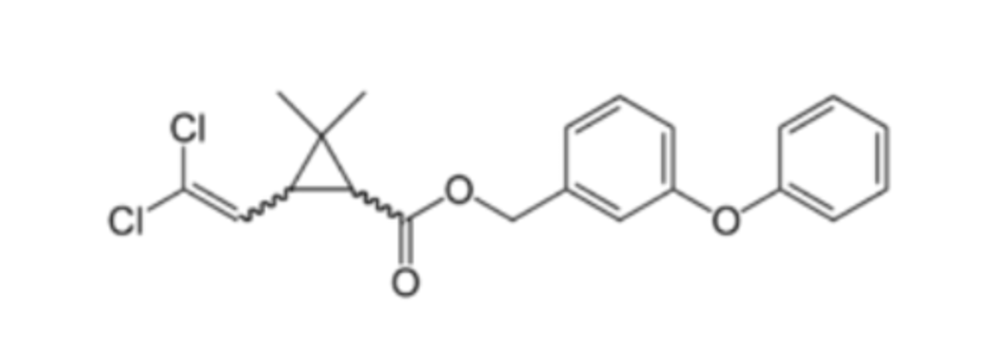 <p>Inhibits sodium ion influx through nerve cell membrane channels in parasites resulting in delayed repolarization and thus paralysis and death of the pest</p>