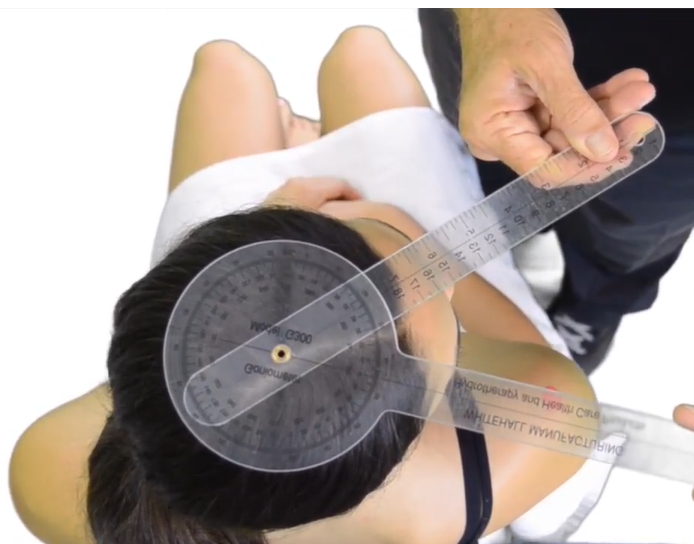 <p>A therapist is preparing to use a goniometer to test for cervical rotation. What is the normal ROM for cervical flexion?</p>