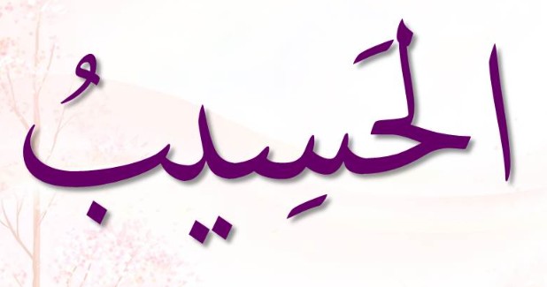 <p>ٱلْحَسِيبُ</p><p>Al-<span>Ḥ</span>asiib</p>