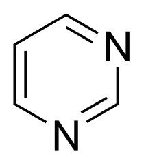 The name for a nitrogenous base that has a single-ring structure. It is one of the two general categories of nitrogenous bases found in DNA and RNA and includes thymine, cytosine, and uracil.