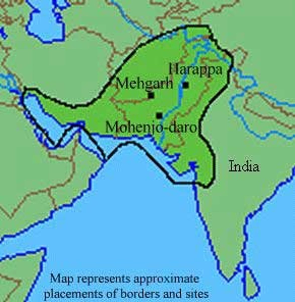 <p>3rd millennium BC, Elaborately planned cities, standardized measures, irrigated agriculture, written language, no temples kings etc., had a lot of land, no political hierarchy, was abandoned because of mass deforestation, low crop yields, famine, environmental deterioration, etc. their influence continued even to this day (i.e. yoga). Important because it shows how we developed in our cities and economy.</p>