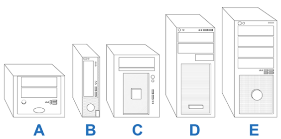 <p>Use the diagram above to match each case type label on the left with its corresponding case, identified by letters on the right.</p>