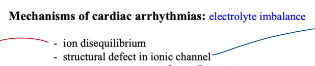 <p>(1) ion disequilibrium</p><p>(2) structural defect in ionic channel</p>