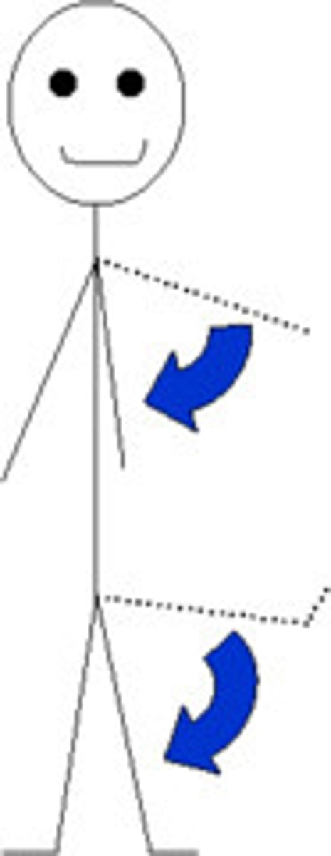 <p>Opposite of abduction; movement of a limb toward the body midline</p>