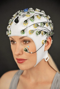 <p>EEG’s measure electrical activity within the brain via electrodes that are fixed to an individuals scalp using a skull cap</p><p>the scab recording represents the brainwave patterns that are generated from the action of millions of neurons, providing an overall account of brain activity</p><p>the 4 main types of EEG waves are alpha, beta, theta and delta </p><p>scientists can also measure brain activity through amplitude and frequency. amplitude is the intensity or size of activity, frequency is the speed or quantity of activity</p><p>EEG is often used by clinicians as a diagnostic tool as unusual arrhythmic patterns of activity may indicate neurological abnormalities such as epilepsy, tumours or disorders of sleep. </p>