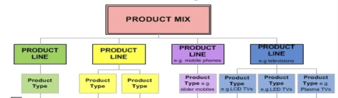 <p>encompasses different <strong>product lines</strong></p>