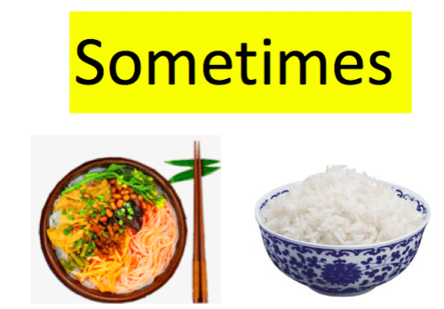 <p>sometimes, occasionally</p>