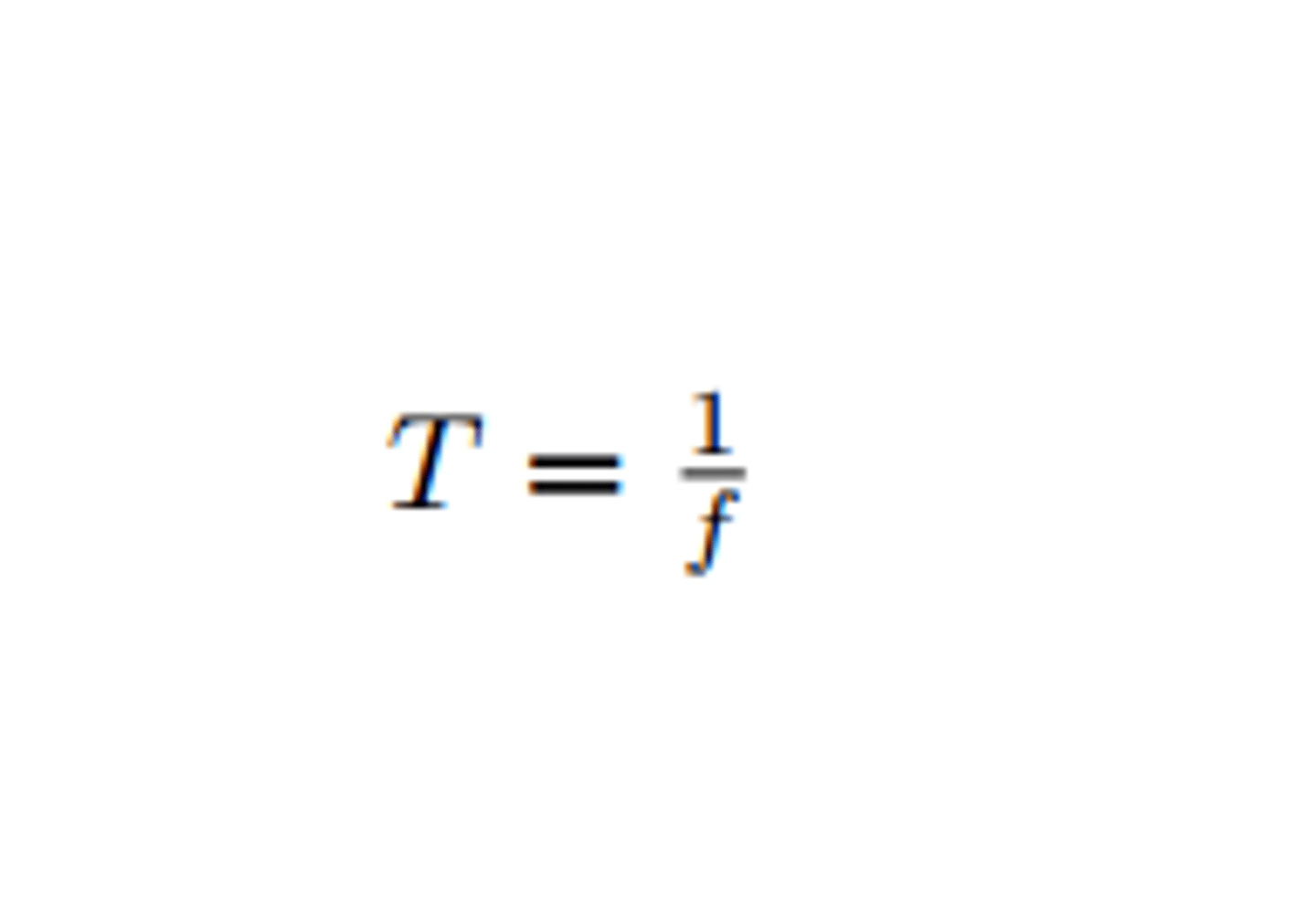 <p>Period = time taken to travel once around a circle.</p><p>--> symbol is T cus its time (s)</p><p>--> T = 1/f</p><p>Frequency = #of cycles per time so F = 1/T</p><p>--> symbol is f and units are Hz</p>