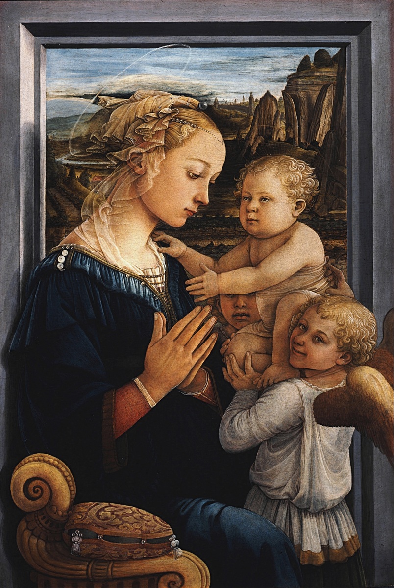 <p>Madonna and Child with Two Angels</p>