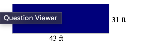 <p><span style="background-color: transparent !important;"><span>The area is </span></span></p><p><span style="line-height: 1.25; background-color: var(--acs-internal-equation-disabled-color) !important;"><span>1333 </span></span><span style="background-color: transparent !important;"><span>ft</span></span><span style="line-height: 0; background-color: transparent !important;"><span>²</span></span></p>