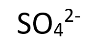 <p>(SO4)^2-</p>